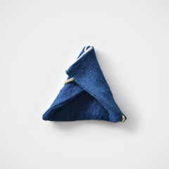 Tsuchiya Orimono-sho triangle bag (blue)
